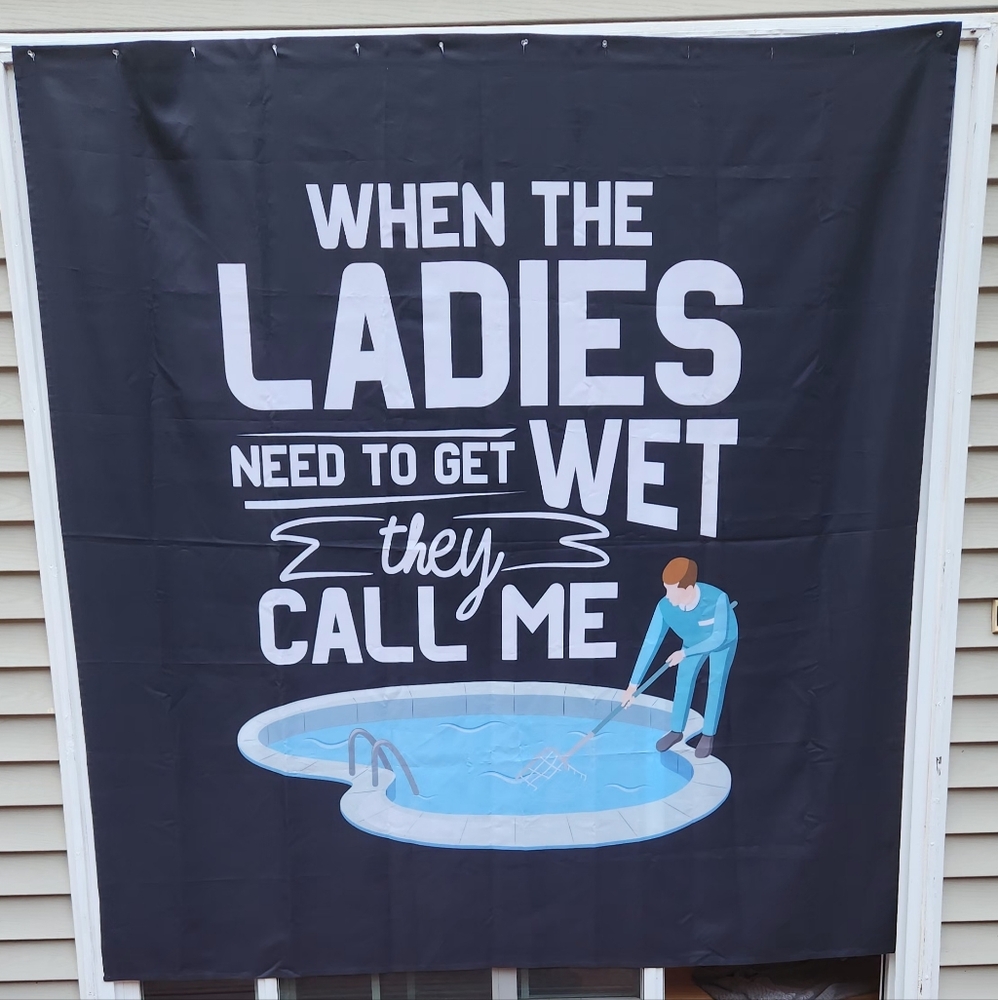 Novelty Naughty Shower Pool Room Curtain